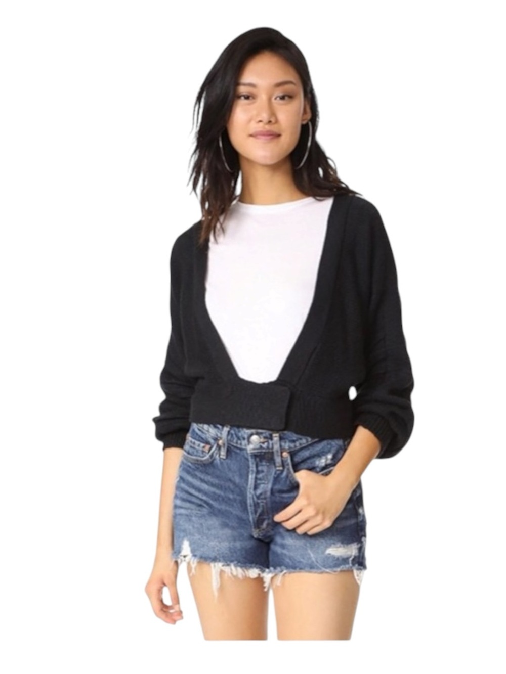 new Wildfox ❤︎ Secret Garden Floral Embroidered Knit Cardigan Sweater ❤︎ Black - Picture 2 of 16
